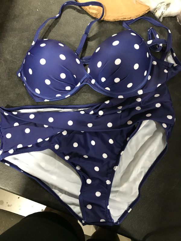 Photo 1 of Polka-Dot blue bikini (X-Large)