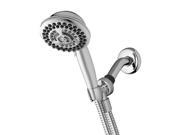 Photo 1 of 9-Spray 4.5 in. Single Wall Mount Low Flow Handheld Rain Shower Head in Chrome
