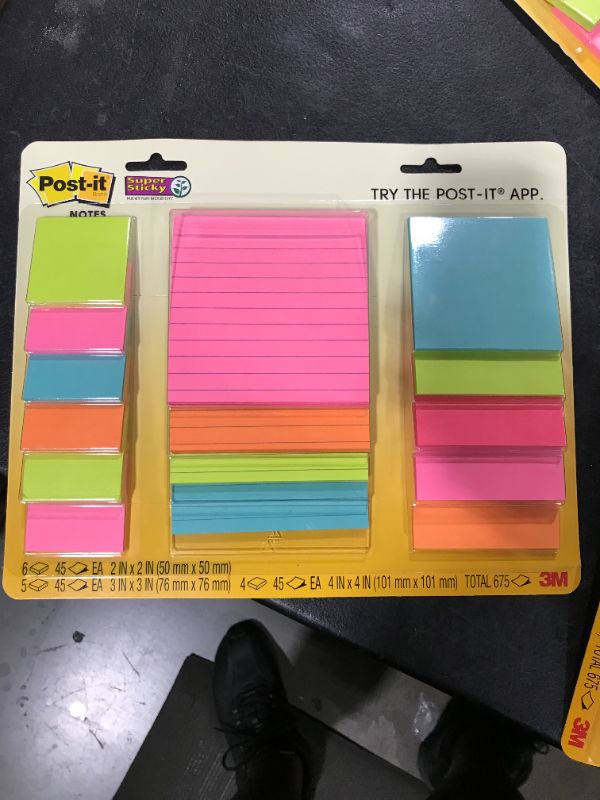 Photo 2 of Post-It Super Sticky Notes Assorted Sizes 15/Pkg
