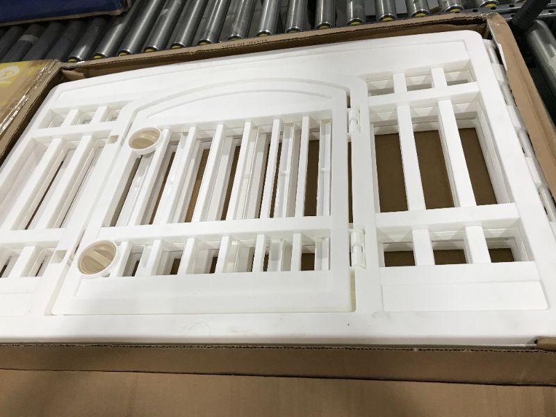 Photo 1 of 4-Panel Pet playpen with Door,Dog playpen Indoor and Outdoor,Dog frence playpen Cat Dog Playpen for Medium and Small Dogs  * STOCK PHOTO IS DIFFERENT COLOR THAN ACTUAL PRODUCT ** PRODUCT IS WHITE AS SHOWN IN PHOTOS BELOW ***
