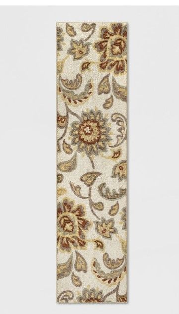 Photo 1 of 2'x7' Runner Floral Paisley Rug Beige - Threshold™