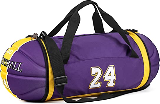 Photo 1 of PETERPOINT Gym Bags for Men Small Duffle Bag Women Lightweight Large Folded Into a Basketball
