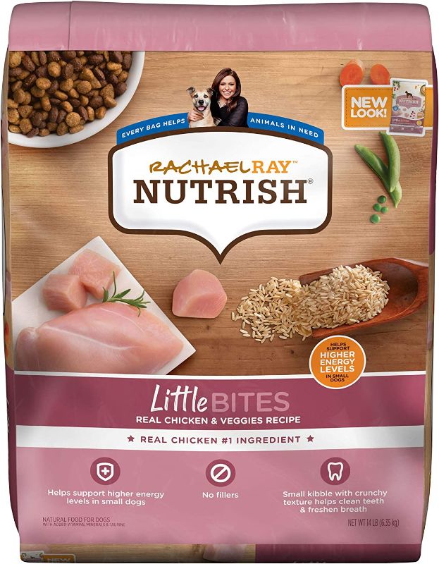 Photo 1 of 14 Pound Rachael Ray Nutrish Little Bites Dry Dog Food, Chicken & Veggies Recipe for Small Breeds BB JULY 06 2022

