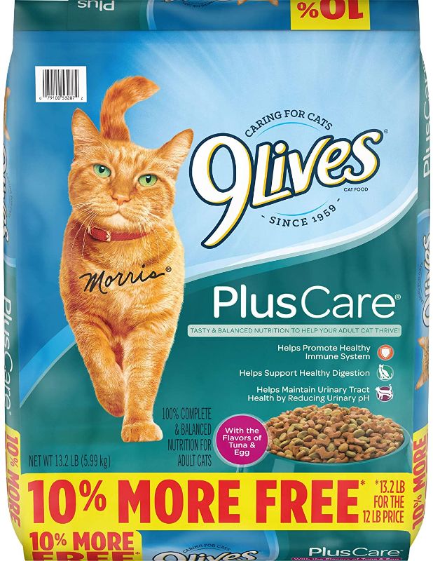 Photo 1 of 9Lives Plus Care Dry Cat Food, 13.3 Lb BB 04 17 2022