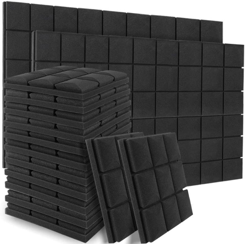 Photo 1 of 48 Pack Acoustic Foam Sound Proof Padding, 12 X 12 X 2 Inches Thick Soundproofing Studio Foam, High Density Acoustic Foam Panels for Acoustic Treatment and Wall Decoration
