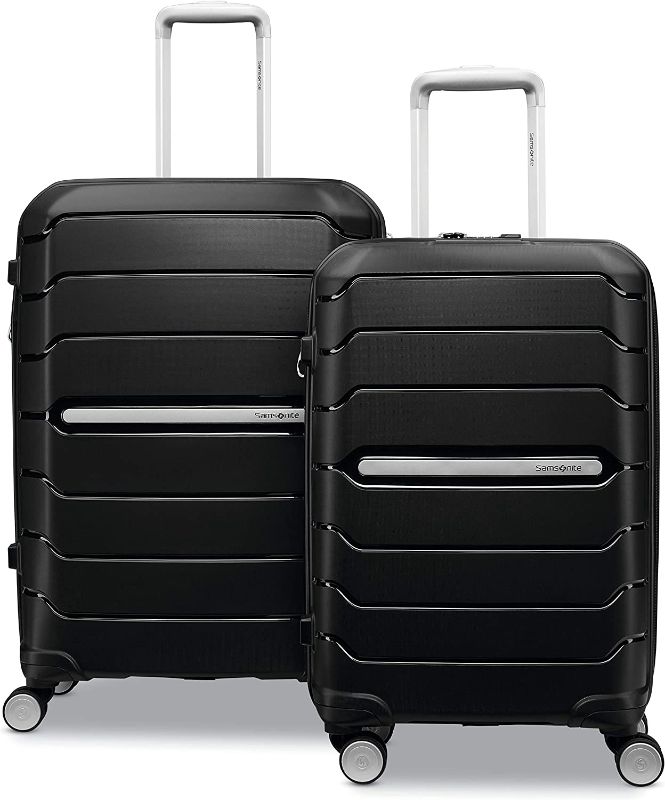 Photo 1 of Samsonite Freeform Hardside Expandable with Double Spinner Wheels, Black, 2-Piece Set (21/28)
