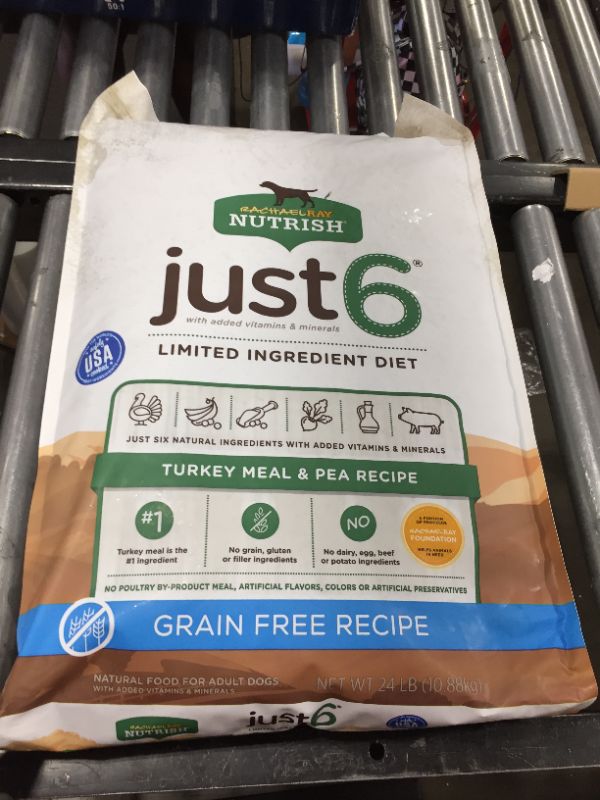 Photo 2 of 24 Pound Rachael Ray Nutrish Just 6 Limited Ingredient Diet Dry Dog Food BB JULY 16 2022