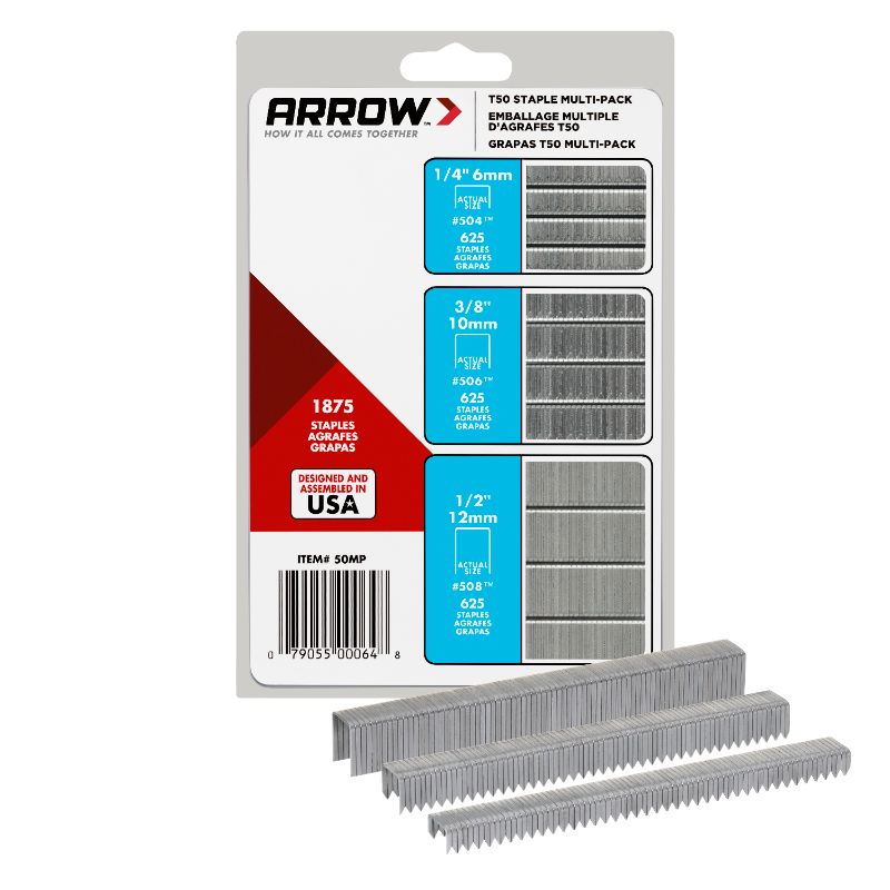 Photo 1 of Arrow Fastener 50MP 1875 Count Multi T50 Staple 