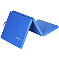 Photo 1 of BalanceFrom 2" Thick Tri-Fold Folding Exercise Mat with Carrying Handles for MMA, Gymnastics and Home Gym Protective Flooring