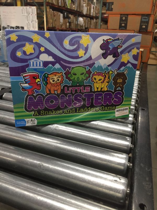 Photo 1 of Little Monsters – A Snakes and Ladders Game (AMAZON EXCLUSIVE) – No reading required – Preschool board game for ages 3 and up by Outset Media