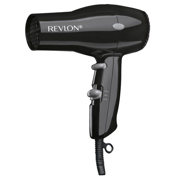 Photo 1 of Revlon Essentials Compact and Lightweight Cold Shot Button Hair Dryers, Black Blow Dryer
