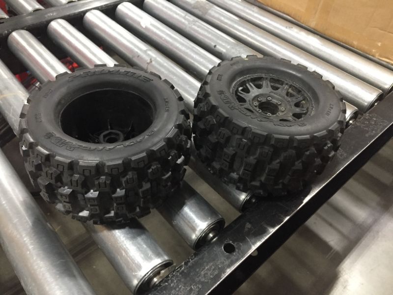 Photo 2 of 2 PACK Pro-line Racing 1/8 Badlands MX38 F/R 3.8" MT Tires Mounted 17mm Blk Raid , PRO1012710 , Black
