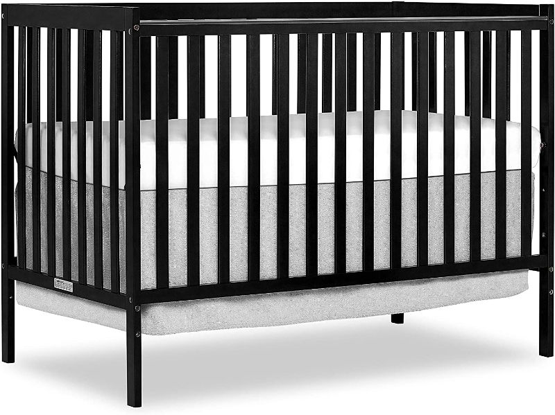 Photo 1 of FOR PARTS ONLY! Dream On Me Synergy 5-in-1 Convertible Crib in Black, Greenguard Gold Certified
