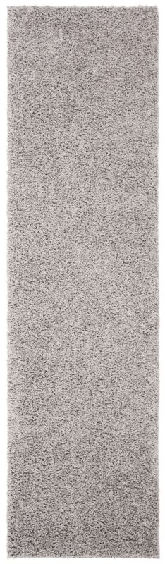 Photo 1 of 2 Ft.-2 in. X 6 Ft. Primo Shag Contemporary Runner Rug, Light Grey