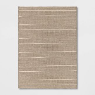 Photo 1 of 5' X 7' Thin Stripe Outdoor Rug - Threshold™
