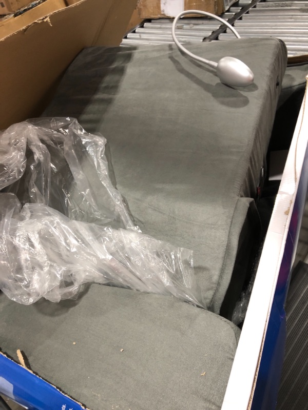 Photo 1 of Carepeutic Bed Lounger with Heated Comfort Massager, Gray
