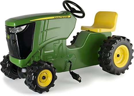 Photo 1 of FOR PARTS ONLY! John Deere Ride On Toys Pedal Tractor for Kids Aged 18 Months to 3 Years, Green/Yellow, One Size 
Missing parts

