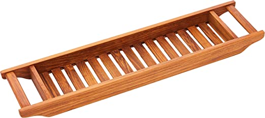 Photo 1 of Bare Decor Vaske Bathtub Caddy, 33" Wide, Natural Teak Wood
