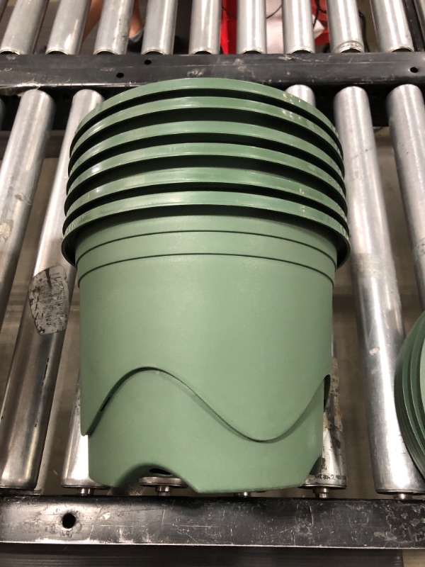Photo 1 of 6-Pack Nursery Pot Plastic Planters for Outdoor Indoor Plants Gardening Flower Pots Plant Pots with Drainage Holes