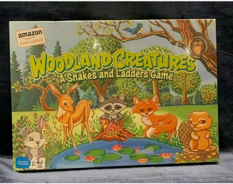 Photo 1 of Woodland Creatures Snakes And Ladders Kids Board Game Brand NEW Sealed
