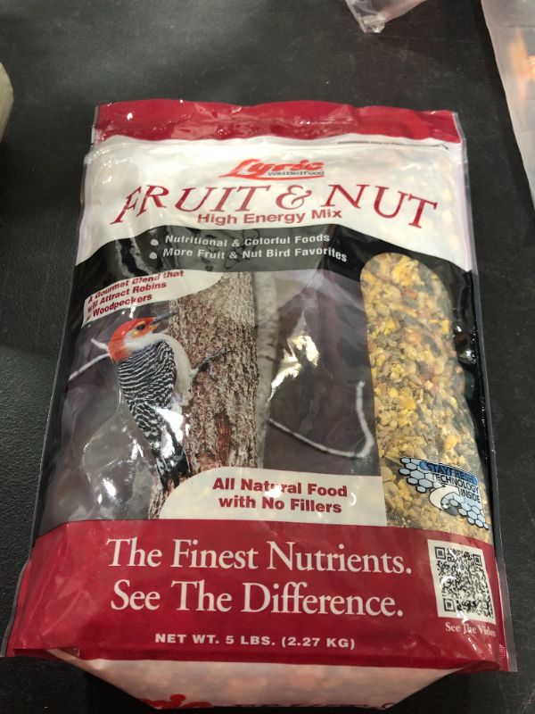 Photo 2 of 
Lyric Fruit and Nut Wild Bird Seed, High Energy Wild Bird Food Mix, 5 lb. Bag
