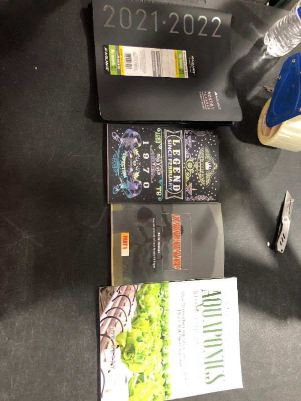 Photo 1 of 2 PLANNERS, 1 MONTHLY PLANNER, 1 JOURNAL, 1 AQUAPONICS BOOK FOR BEGINNERS.