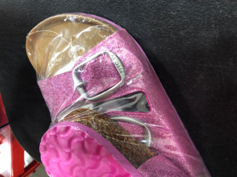 Photo 2 of WOMENS PINK GLITTER SANDALS (SIZE 10)