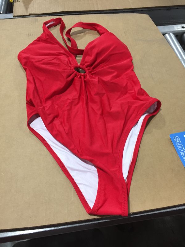 Photo 2 of Red O-Ring One-Piece Swimsuit
