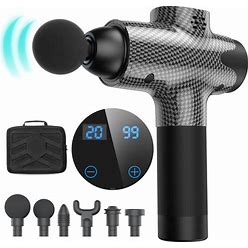 Photo 1 of Massage Gun Deep Tissue - Power Percussion Muscle Massager Gun for Athletes Back Pain Relief and Recovery, Percussion Chiropractor Massager 20 Speed Vibration Rechargeable Portable Drill Massage
