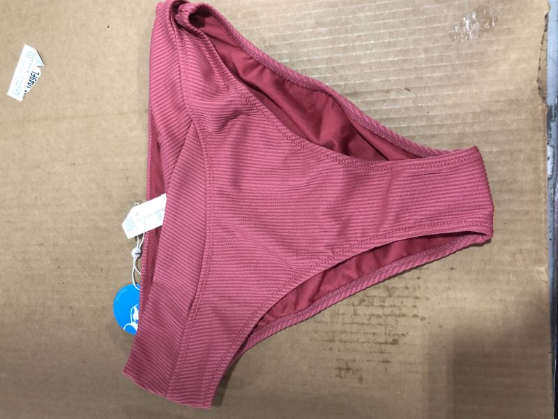 Photo 3 of Carson Rib High Waisted Bikini Bottom Medium