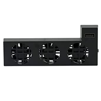 Photo 1 of Mcbazel DOBE Intelligent External USB 3-Fan Cooling Fan with extra USB Port ONLY for Xbox One X Console [NOT for Xbox One / Xbox One S Slim]
