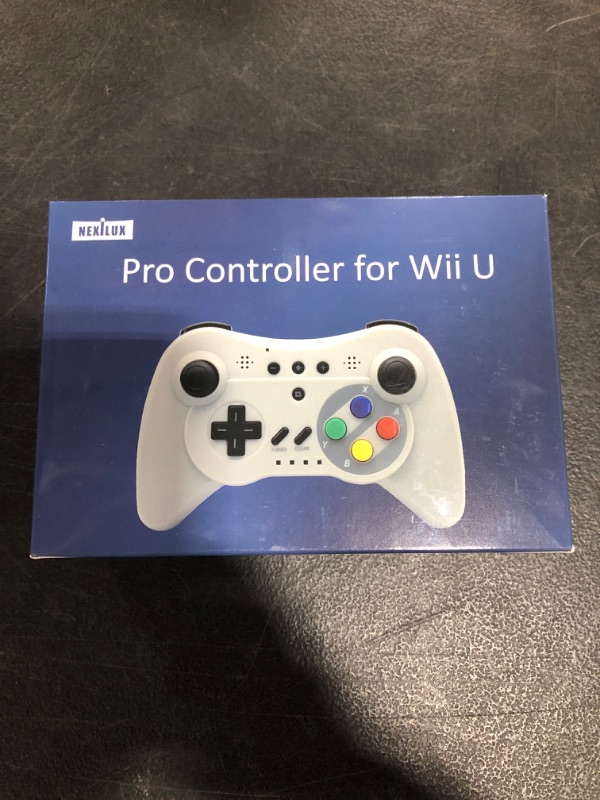 Photo 2 of NEXiLUX Wireless 3 Pro Controller Gamepad for Nintendo Wii U, Gray
