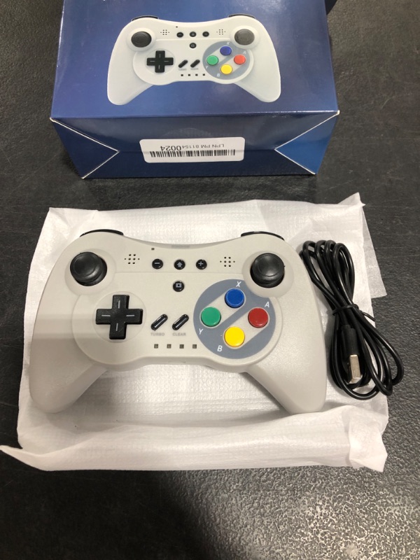 Photo 1 of NEXiLUX Wireless 3 Pro Controller Gamepad for Nintendo Wii U, Gray
