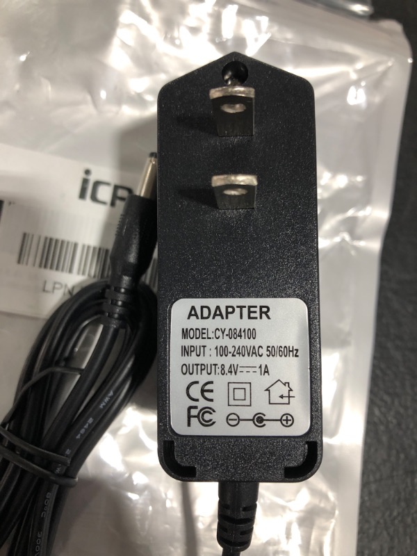 Photo 2 of AC ADAPTER 8.4V, MODEL: CY-084100