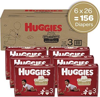 Photo 2 of Huggies Little Snugglers, Baby Diapers Size 3, 156 Ct
