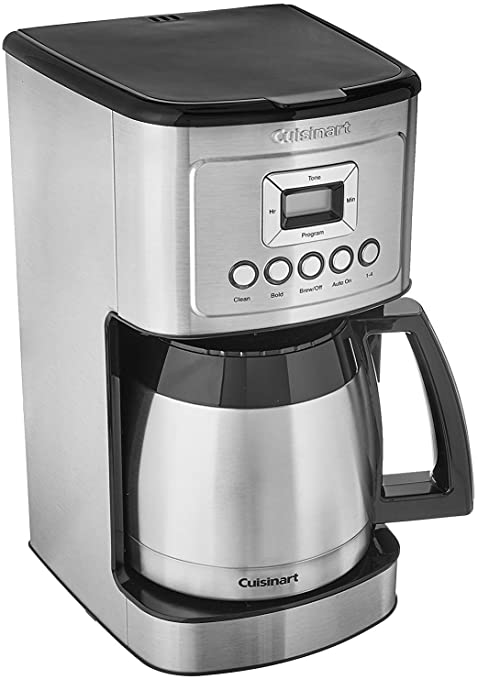 Photo 2 of Cuisinart DCC-3400P1 12-Cup Programmable Coffeemaker with Thermal Carafe, Stainless Steel
PRIOR USE.
