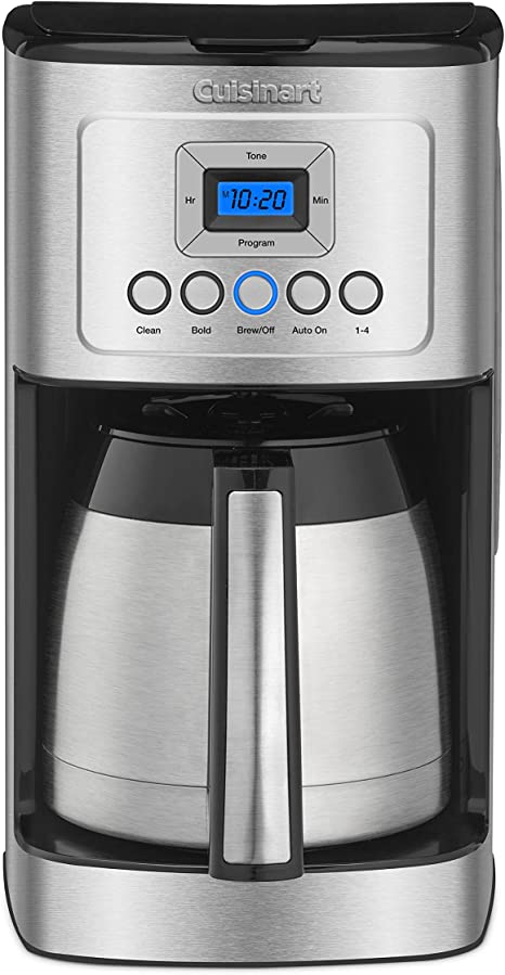 Photo 1 of Cuisinart DCC-3400P1 12-Cup Programmable Coffeemaker with Thermal Carafe, Stainless Steel
PRIOR USE.