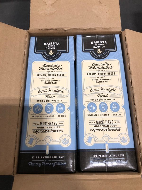 Photo 4 of Califia Farms - Oat Milk, Unsweetened Barista Blend, 32 Fl Oz (Pack of 6) | Shelf Stable | Non Dairy Milk | Creamer | Vegan | Plant Based | Gluten-Free | Non-GMO
05/2022.