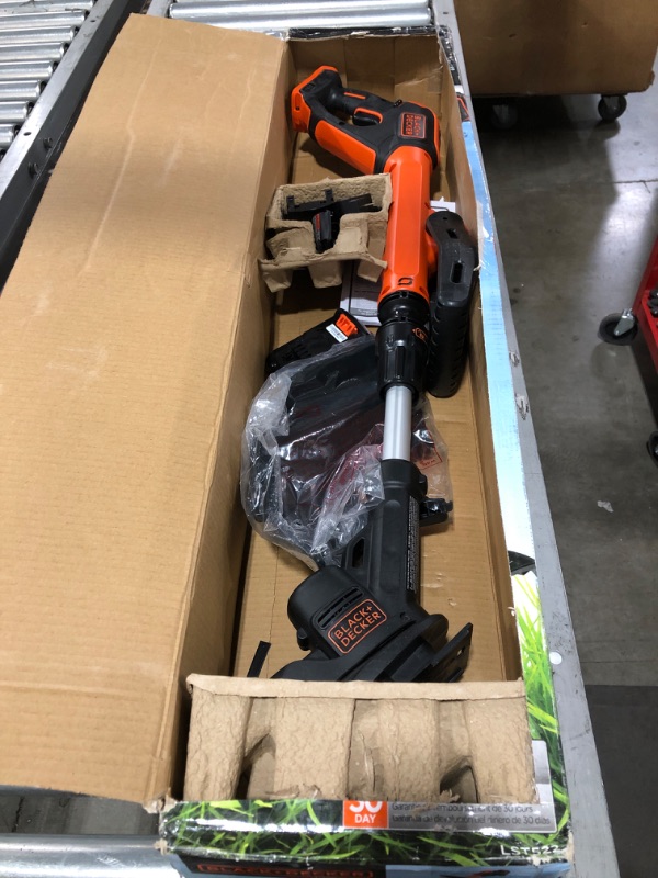 Photo 3 of BLACK+DECKER 20V MAX String Trimmer, 2-Speed, 12-Inch, Cordless (LST522)
OPEN BOX.