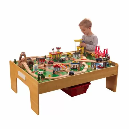 Photo 1 of KidKraft - ADVENTURE TOWN RAILWAY TRAIN SET & TABLE WITH EZ KRAFT ASSEMBLY™