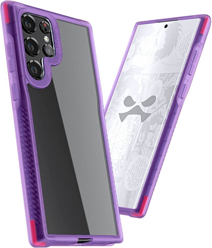 Photo 1 of Ghostek COVERT S22 Plus 5G Phone Case Clear Protective Phone Cover Lightweight Shockproof Design Hard Heavy-Duty Protection Designed for 2022 Samsung Galaxy S22+ 5G (6.6 Inch) (Purple-Limited Edition)
