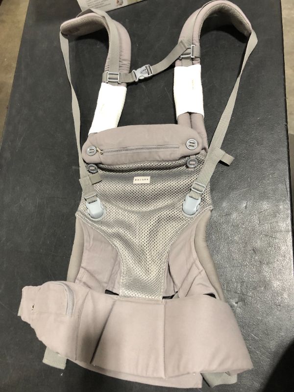 Photo 2 of Bbpark Mesh Baby Carrier Newborn to Toddler, Facing-in and Facing-Out Front and Back Holder Kangaroo Carrier for Infant Grey
