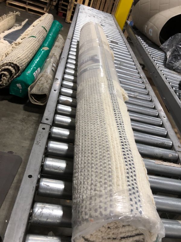 Photo 1 of 5' x 7' Tri-Striped Area Rug Railroad Gray/Jet Gray/Sour Cream - Hearth & Hand	
