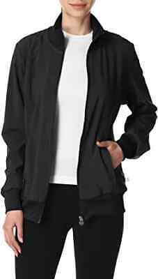 Photo 1 of Cherokee Women's Infinity Zip Front Warm-up Jacket Black Small--- small
