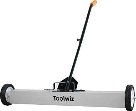 Photo 1 of 18''/24''/36'' Heavy Duty Magnetic Sweeper with Wheels, 50 Lbs Capacity Rolling Magnetic Floor Sweeper with Release Handle 36 Inches
