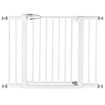 Photo 1 of Babelio Baby Gate for Doorways and Stairs, 26-40 inches Dog/Puppy Gate, Easy Install, Pressure Mounted, No Drilling, fits for Narrow and Wide Doorways, Safety Gate w/Door for Child and Pets
