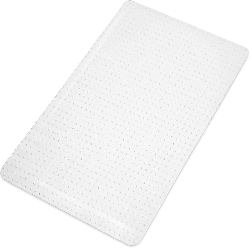 Photo 1 of 35.5" 48" Office Desk Chair Floor Mat for Low Pile Carpet, Clear
