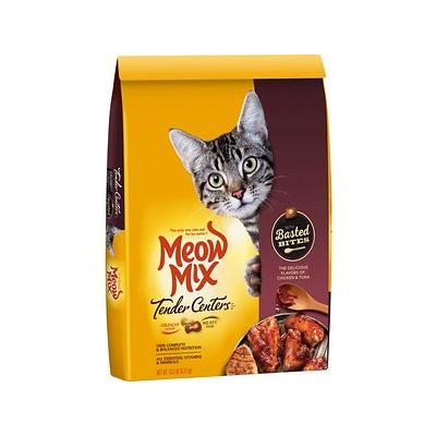 Photo 1 of Meow Mix Tender Centers with Basted Bites, Chicken and Tuna Flavored Dry Cat Food, 13.5-Pound
