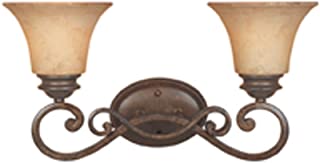 Photo 1 of Designers Fountain 81802-FSN Mendocino 2 Bathroom Vanity Light Fixture, 7.75
