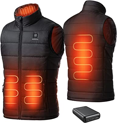 Photo 1 of Spring Lightweight Vest for Men Women, Water/Wind Resistant Outerwear Vests with10000mAh 7.4V Battery Pack